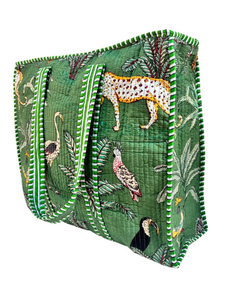 Bolsa de Mano Acolchada de Algodón Premium, Ecológica, con Cierre de Cremallera, para Oficina, Compras y Viajes - Product Image 1