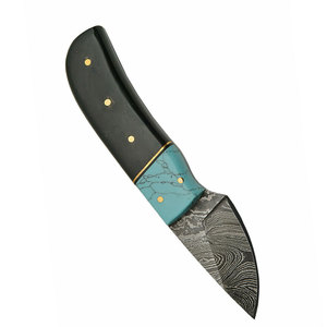 มีดสกินเนอร์ทำจากเหล็กดามัสกัสพร้อมที่จับตกแต่งเหมาะสำหรับงานจัดแสดงและงานกลางแจ้ง - Product Image 3