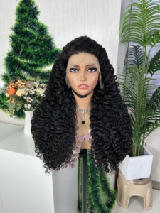100% Raw Human <b>Hair</b> High Density 13*4 Burmese <b>curly</b> <b>wig</b> lace frontal <b>wig</b> - Product Image 2