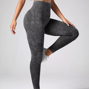 กางเกงโยคะเอวสูงสำหรับผู้หญิงกางเกงเอวสูงสำหรับฟิตเนสยิมฟิตเนสยิมฟิตเนส - Product Image 2