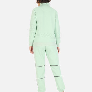 Survêtement en coton pour femmes personnalisé en gros avec col montant Offre Spéciale Style décontracté Service OEM disponible - Product Image 4