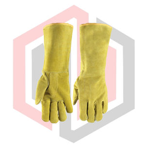 Leather Kevlar <b>Welding</b> <b>Gauntlets</b> Split 11 oz Customizable Length Anti-Static Tear-Resistant Breathable Silicone Free Powder-Free - Product Image 3