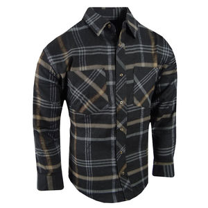 : Chemise en flanelle à manches longues pour hommes avec renfort en Kevlar personnalisé et caractéristiques de protection ignifuges - Product Image 1