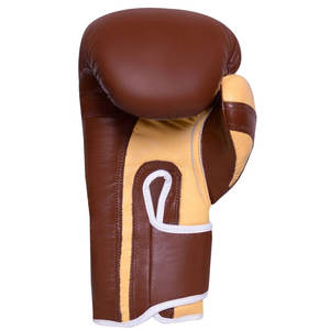 Gants de boxe en cuir professionnels Gelenco 14oz/16oz Évacuation de l'humidité Fermeture à boucle et crochet Couleur/logo personnalisable Unisexe Sanda MMA - Product Image 4
