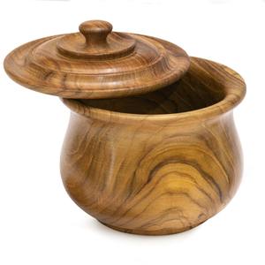 Pot en bois de Sesham fabriqué à la main Couvercle élégant Design durable pour servir des repas chauds comprend des rouleaux à pâtisserie Planches à pâtisserie pour les cuisines - Product Image 5