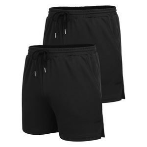 Pantalones cortos deportivos para hombre, novedad de verano, informales, sueltos, de malla, para gimnasio, para culturismo, Fitness, actividades al aire libre, antiarrugas, sólidos - Product Image 1