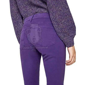 Pantalons en jean pour femmes de couleur unie respirants Nouvelle mode Vente chaude Pantalons en jean décontractés pour femmes - Product Image 6