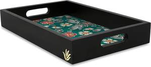 ถาดเสิร์ฟสี่เหลี่ยมขนาดใหญ่ทำด้วยมืออย่างมีเอกลักษณ์ของตกแต่งวาดด้วยมืออย่างยั่งยืน - Product Image 2