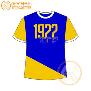 เสื้อยืด Sigma Gamma Rho สำหรับผู้หญิงเสื้อผ้าสำหรับสโมสรผ้าฝ้ายเจอร์ซีย์คุณภาพสูงระบายอากาศได้ดี - Product Image 1