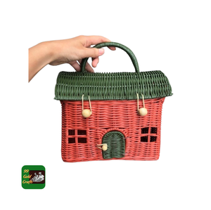 Cesta de árbol de Navidad de decoración hecha a mano, cesta de árbol de Navidad de bambú de Otoño de mimbre para cena, mesa de Acción de Gracias, Navidad - Product Image 6