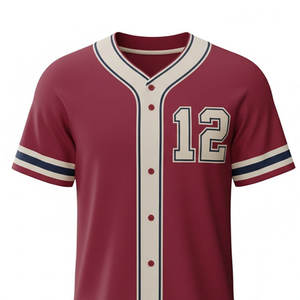 Maßgeschneiderte Baseball-Trikot-Sets für Teams, Leichtgewichtig, 100% Polyester, Relaxed Fit, Atmungsaktiv, Schnelltrocknend, Unisex für Erwachsene, Perfekt - Product Image 3