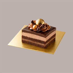 Gold and Black 14x14 cm Square <b>Cake</b> <b>Board</b> Tray 10 kg Capacity Food Grade Paper Rigid and Durable - Product Image 3