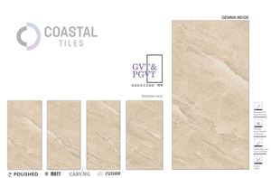 กระเบื้องพอร์ซเลนขนาด 600x1200 มม. สำหรับภายในและภายนอกอาคาร หนา 9 มม. ป้องกันการแตก ทนต่อความเย็น ทนทาน หลากหลายรูปแบบผิวผิวสัมผัส - Product Image 4