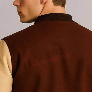 แจ็คเก็ตเลตเตอร์แมนคุณภาพสูง ระบายอากาศได้ดี ออกแบบเองได้ แจ็คเก็ตเลตเตอร์แมนรุ่นใหม่ แจ็คเก็ตเลตเตอร์แมนสำหรับฤดูหนาว - Product Image 5