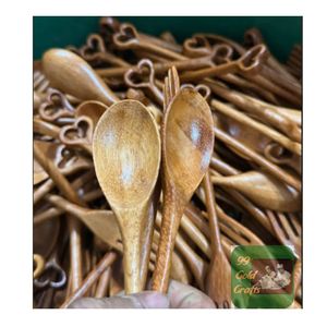 Mini cuchara de madera de mango corto para té de miel y herramienta de medición de café Material ecológico - Product Image 1