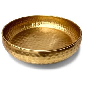 Cuenco de Metal Pulido Hecho a Mano con Diseño Árabe Islámico para Servir Dátiles, Decoración de Mesa para Ramadán Kareem, Plato de Lujo para Servir Frutas Secas en el Hogar - Product Image 2