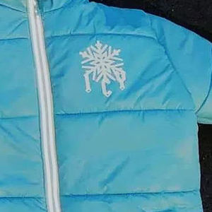 Veste d'hiver à capuche pour homme avec logo imprimé sur le devant, en tissu laine/polyester et manches longues - Product Image 2