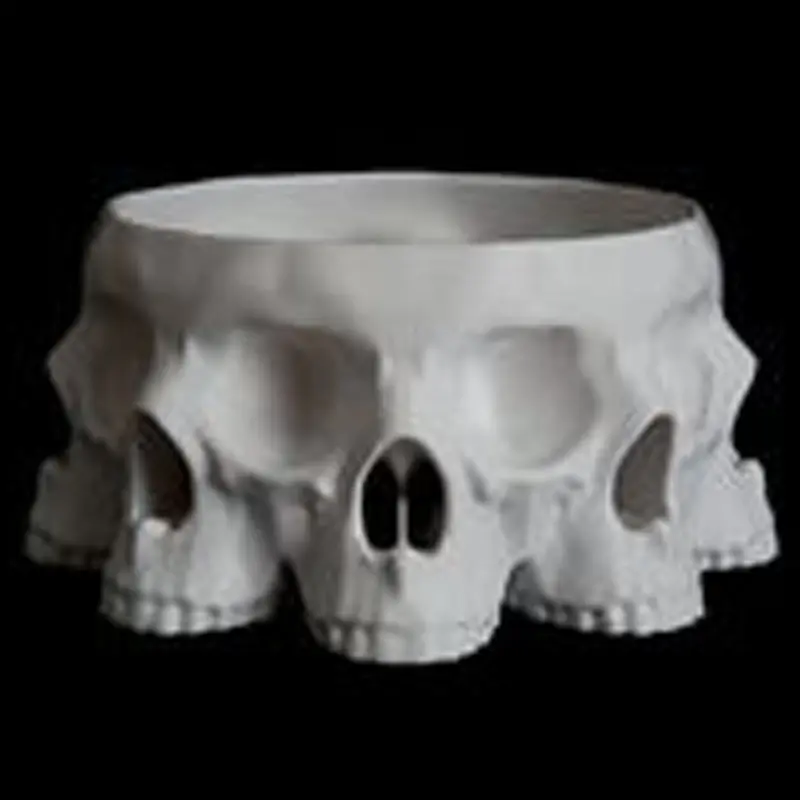 Beste Kwaliteit Skelet Gezicht Op Side Bowl Halloween Herfst Bar Party Accessoires Spookhuis Cadeau Volume Handgemaakt