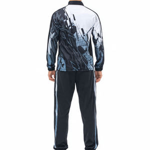Veste d'entraînement sportive à fermeture éclair OEM, pantalon de football, vêtements de sport, survêtement de football pour hommes - Product Image 4