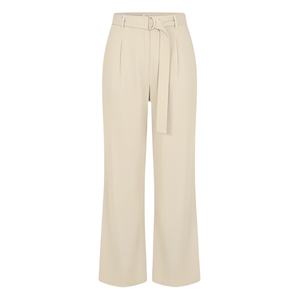 Pantalones de Trabajo Casuales de Negocios para Mujer, Cierre con Cordón, Transpirables, de Secado Rápido, de Lona Lisa, 100% Algodón, Cintura Media, Corte Recto - Product Image 1