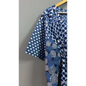Robe longue kaftan en coton imprimé floral, col carré, style kimono, fermeture éclair, élégante et discrète pour les loisirs, les vacances et le quotidien, tailles XS à XL - Product Image 2