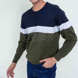 Pull tendance en tissu mélangé à manches longues, tricot décontracté pour hommes et femmes, nouveau pull tendance - Product Image 1