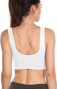 Sujetador deportivo Reversible de doble cara para mujer, soporte medio, acolchado sin aros para entrenamiento, Yoga, gimnasio, Fitness, Yoga, gimnasio, Fitness - Product Image 2