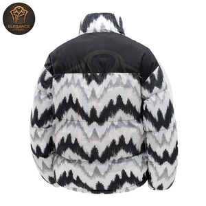 เสื้อแจ็คเก็ตพัฟเฟอร์ผ้าแคนวาสแบบคลาสสิกสำหรับผู้ชาย สไตล์ลำลอง ฤดูหนาว หนา โพลีเอสเตอร์ กันลม มีโลโก้ด้านหน้า มีจำหน่ายจำนวนมาก - Product Image 2