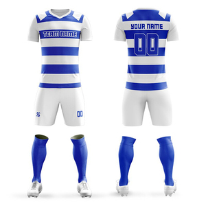 Impression personnalisée gratuite Nouveau modèle de maillots de football Designs Cheap France Football Wear Uniform - Product Image 5