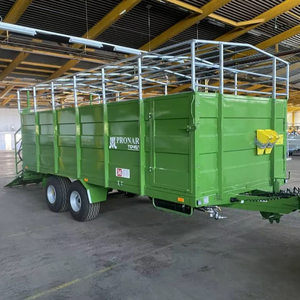Cattle <b>trailer</b> for livestock <b>farming</b> sheep, horses and cattle <b>trailer</b> with Hydraulic Cattle stairs for safe animal transport - Product Image 1