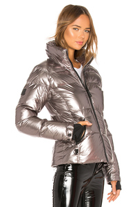 Veste bouffante en duvet uni coupe-vent avec logo personnalisé pour femmes vestes bouffantes pour femmes multicolores et personnalisées - Product Image 6