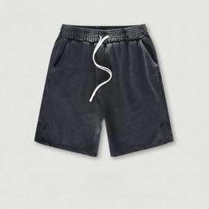 กางเกงขาสั้นผ้าฟลีซสำหรับผู้ชายกางเกงขาสั้นผ้าคอตตอนพิมพ์ลายมีสไตล์วินเทจซักได้ตามต้องการ - Product Image 6