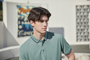 Nuevo Polo clásico Unisex con logotipo personalizado de manga corta con cuello Slim Fit bordado a granel camiseta al por mayor - Product Image 5