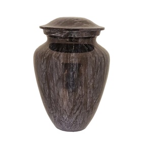 โกศอะลูมิเนียมสำหรับผู้ใหญ่ของที่ระลึกการออกแบบหินอ่อนสีน้ำตาล - Product Image 1