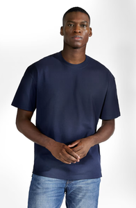 OEM personalizado Multi-Color sólido de alta calidad 100% algodón pesado 300 GSM mangas ligeramente extendidas camiseta de gran tamaño para hombres - Product Image 5