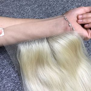 Hot Frontal Natural Straight,100% Raw Virgin Hair Vietnamese Bone Straight Hair, Peluca de cabello humano Parte media - Product Image 5