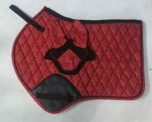 Selle de cheval personnalisée scintillante avec paillettes, couche intérieure en coton respirant, sangle assortie avec paillettes, rembourrage en fourrure - Product Image 6