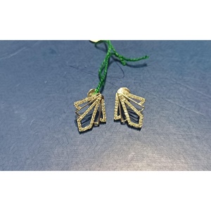 ต่างหูแบบติดหูทรงเรขาคณิต SE-1008 ทำจากโลหะผสมสังกะสี - Product Image 1