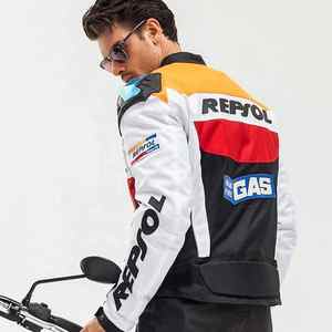 Veste de moto décontractée de style course pour hommes avec col montant, armure d'épaule en alliage d'aluminium, service d'hiver OEM, Chaqueta Moto - Product Image 6