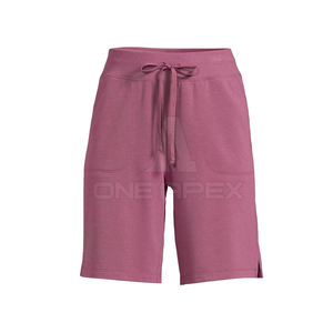 Shorts pour femmes 2025 Meilleures ventes Shorts pour femmes de couleur unie à taille haute et souple au design personnalisé - Product Image 3