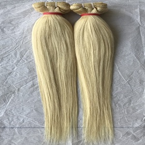 Proveedor al por mayor Exportado Raw Indian Temple Virgin 20 ''Extensiones de paquetes rectos 12A 11A Color #613 Cutícula dibujada única - Product Image 4