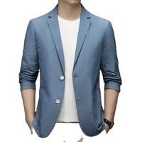 Blazer décontracté pour femmes, été, fin, léger, en laine, veste de costume, respirant, anti-froissement, bouton unique, uni, formel, pour le bureau