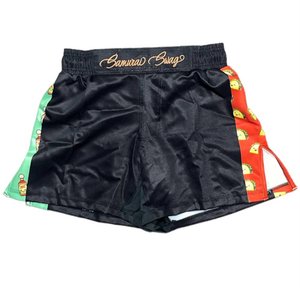 Short d'arts martiaux en polyester spandex imprimé personnalisé pour adultes OEM Bulk Fight Training Wear MMA Kickboxing Grappling Shorts - Product Image 3