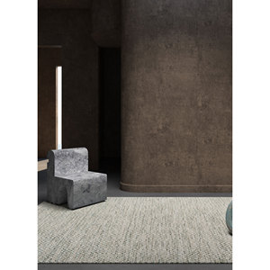 พรมทอแบนสีเทาและสีดำ รุ่น Adwv-13047 ทำจากขนสัตว์และใยวิสโคส ลายแบบนามธรรม สำหรับบ้าน ทางเดิน ห้องนั่งเล่น สำนักงาน-สำหรับวัยรุ่น - Product Image 1