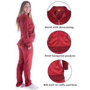 Conjuntos Deportivos de Mujer Personalizados con Logotipo OEM, Chándales de Algodón Grueso con Hombros Caídos - Product Image 5