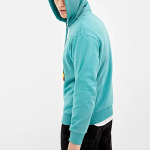 Sweats à capuche personnalisés à épaules tombantes pour hommes haute qualité en polaire Streetwear d'échauffement avec broderie en chenille pour la saison d'hiver - Product Image 2