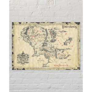 Póster de Pared del Señor de los Anillos, Mapa de la Tierra Media, Exhibición Elegante para Fanáticos - Product Image 2