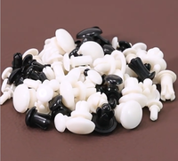 Rivets aveugles en nylon PA66 de type R, noirs, R2 R3 R4 R5 R6, classe 4.8 et 6.8, pour fixation de cartes de circuits imprimés, châssis et armoires