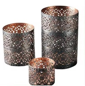 Portavelas de Madera Tipo Linterna y Frascos para Velas - Product Image 6