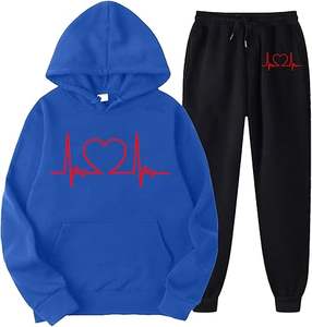 Conjuntos Deportivos Unisex de Fabricante de Ropa, Personalizados, con Bolsillos Grandes, 2 Piezas, Algodón, Corte Ajustado, Ropa Deportiva para Hombre, Estampada - Product Image 3